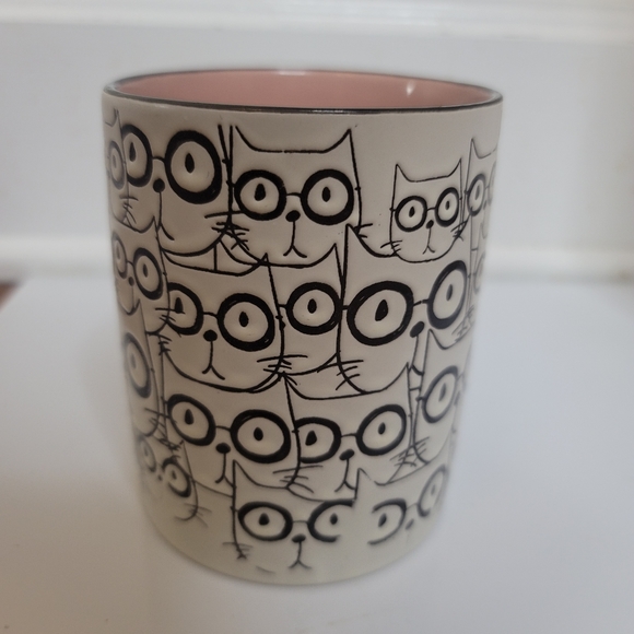 Spectrum Designz Cat Glasses Embossed Tea Coffee Mug Stoneware - Picture 5 of 14